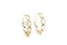 Tresor Collection - Rainbow Moonstone Small Hoop Earring In 18k Yellow Gold