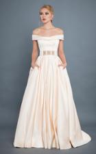 Rachel Allan Couture - 8306 Off-shoulder Matte Satin Ballgown