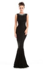 Johnathan Kayne - 7054 Bedazzled Jewel Mermaid Dress