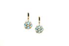 Tresor Collection - Sky Blue Topaz Sphere Ball Earrings In 18k Yellow Gold