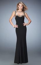La Femme - 22513 Sleeveless Embellished Evening Gown