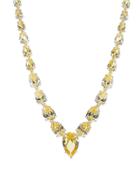 Cz By Kenneth Jay Lane - Canary Yellow Pear Necklace