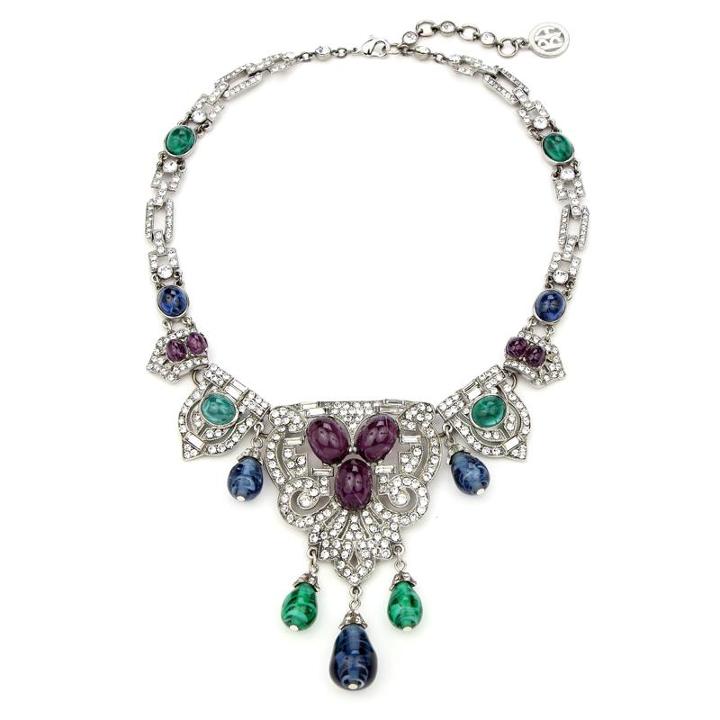 Ben-amun - Velvet Glamour Crystal Drop Necklace