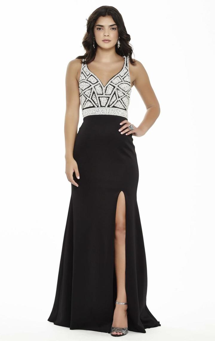 Jolene Collection - 17095 Sleeveless Beaded Slit Gown