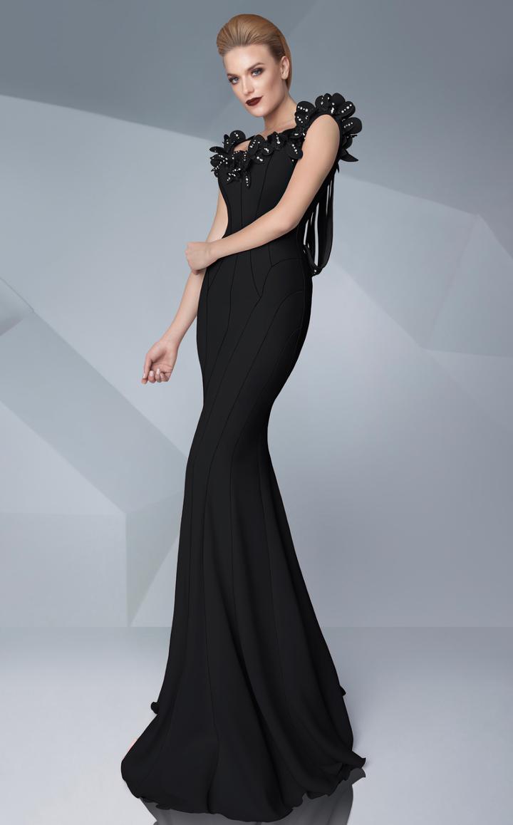 Mnm Couture - Detailed Sweetheart Mermaid Dress G0548