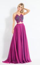 Rachel Allan - 6126 Beaded Two Piece Chiffon Gown