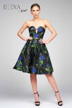 Ieena For Mac Duggal - 25286 Bustier Dress In Blue Rose