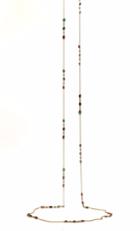 Tresor Collection - Multicolor Stones Long Necklace In 18k Yellow Gold F6133mt