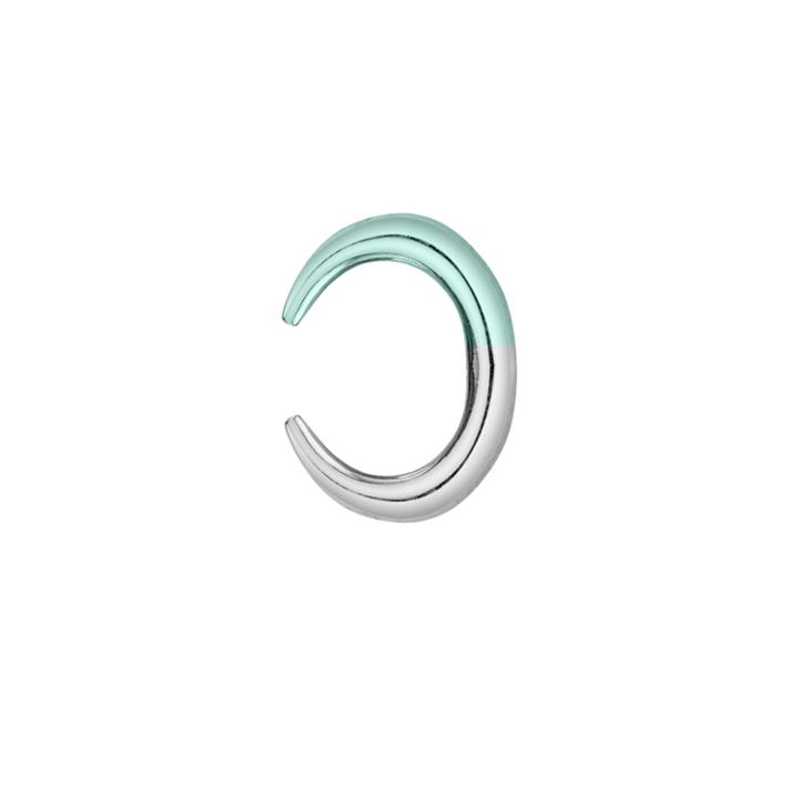 Bonheur Jewelry - Amã£â©lie Ear Cuff Silver/green Gold