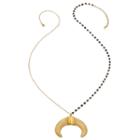 Heather Hawkins - Protection Necklace - White Double Horn