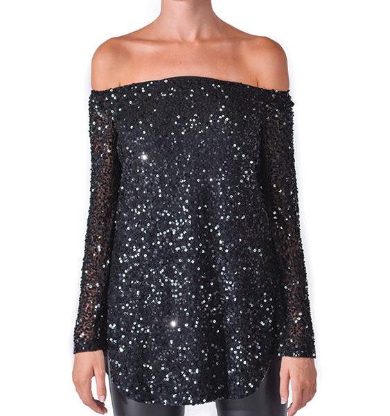 Daniela Corte - Sequined Bandeja Top
