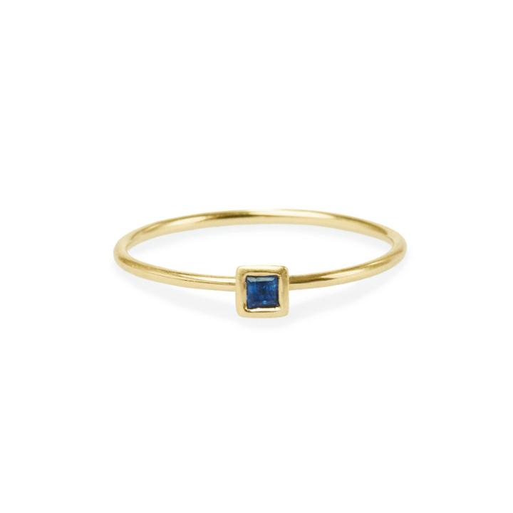Elizabeth Buenaventura - Square Sapphire Friendship Stud