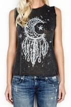 Lauren Moshi - Riley Moon Dreamcatcher Sleeveless Muscle Tank