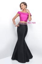 Blush - Two-piece Beaded Mermaid Gown 11222