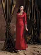 Boutique By Mon Cheri - 28935 Long Dress In Red