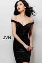 Jovani - Jvn64563 Shimmer Fabric Off-shoulder Fitted Dress