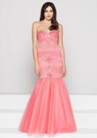 Colors Dress - 1823 Embellished Sweetheart Mesh Mermaid Dress