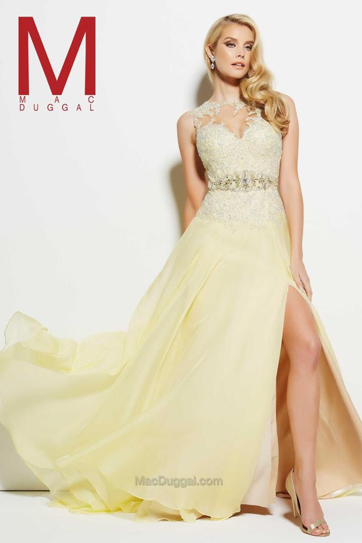 Mac Duggal Prom - 62388 M Lemon