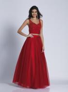 Dave & Johnny - 3140 Two Piece Embellished Ballgown