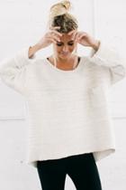 Joah Brown - Always Pullover Sweater In Bone