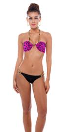 Nicolita Swimwear - Cuba Chain Bikini Bottom Black