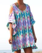 Nicolita Swimwear - Mambo Shoulder Cut Out Cover Up Dress In Sunburst