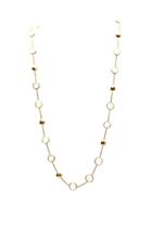Tresor Collection - Rainbow Moonstone Necklace In 18k Yellow Gold