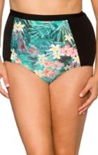 Curve Swimwear Tropical Oasis 304b Retro High Waist Bottom