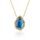 Logan Hollowell - New! Premium Water Drop Blue Moonstone Queen Necklace