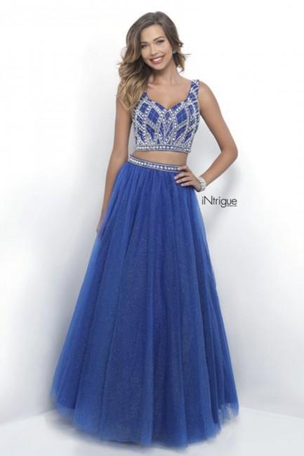 Intrigue - Beaded Sweetheart Top Two-piece A-line Tulle Dress 295