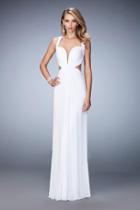 La Femme - 22224 Textured Plunging Sweetheart Gown
