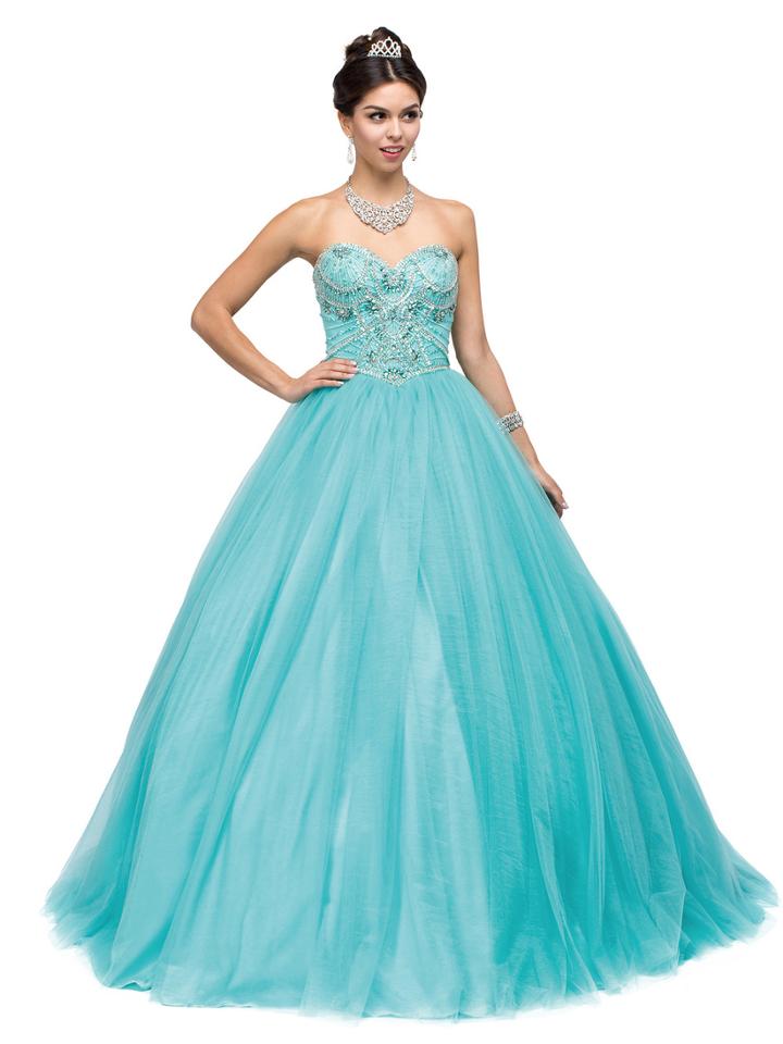 Dancing Queen - Strapless Sweetheart Sparkling Ball Gown 1145