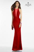 Alyce Paris B'dazzle - 35793 Long Dress In Red