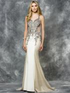 Colors Dress - 1696 Illusion Sleeveless Evening Gown
