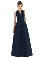 Alfred Sung - D611 Bridesmaid Dress In Midnight