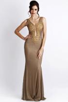 Baccio Couture - Roxy Metallic Paint Gold