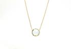 Tresor Collection - 18k Yellow Gold Necklace With Green Amethyst Round