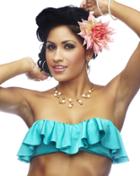 Nicolita Swimwear - Rumba Ruffles Bandeau Bikini Top Blue