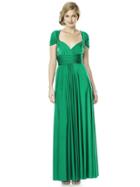 Dessy Collection - Mj-twist2 Dress In Pantone Emerald