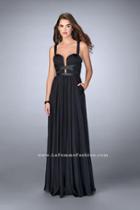 Strappy Back Sweetheart Chiffon Long Prom Dress 24536