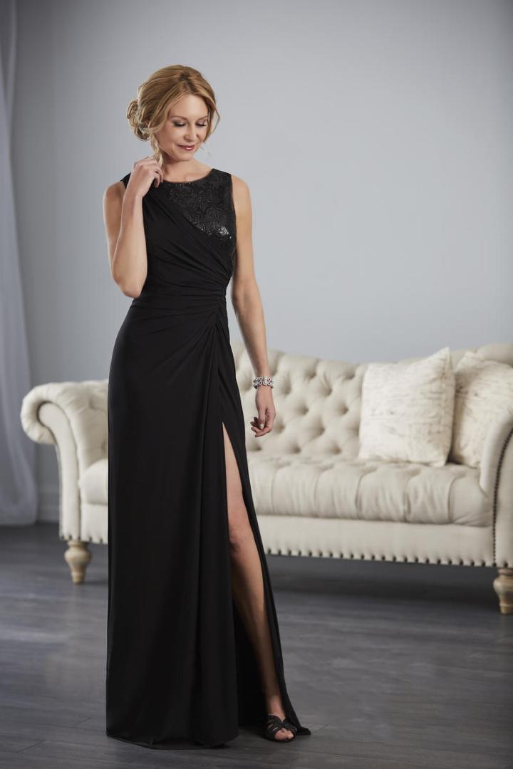 Christina Wu Elegance - 17850 Sequined Bateau Jersey Sheath Dress