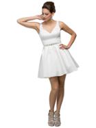 Dancing Queen - Sleek Sculpted Sweetheart A-line Satin Dress 9514