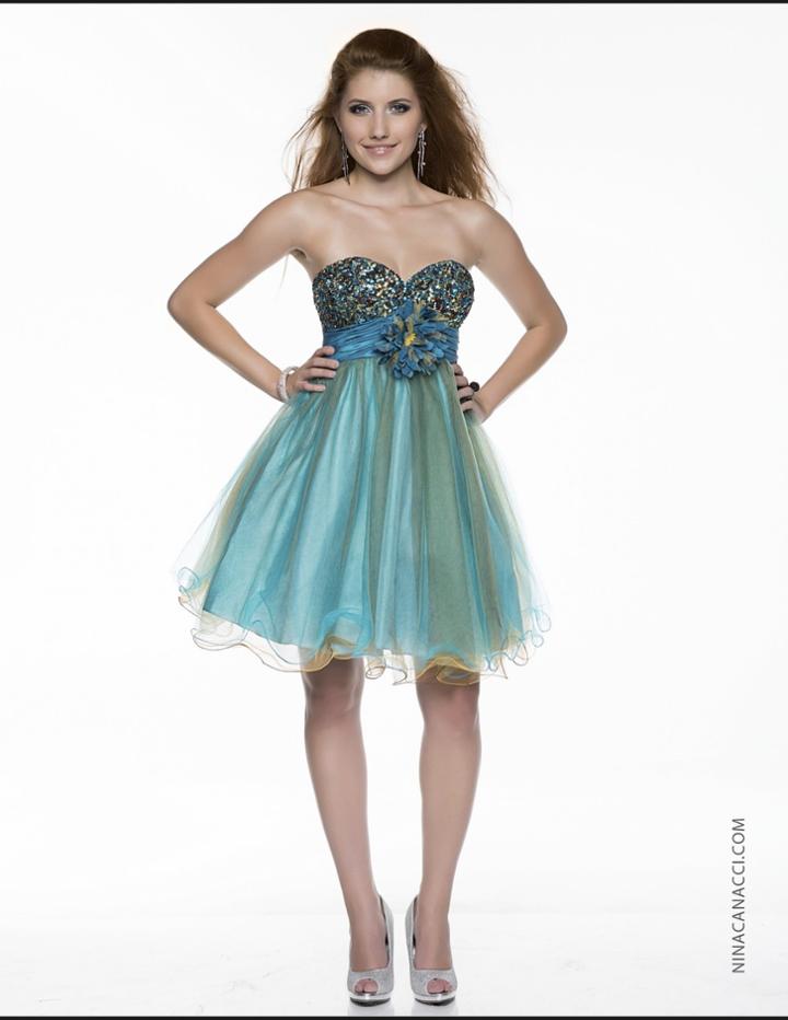 Nina Canacci - 26220 Dress In Peacock