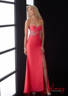Jasz Couture - 5017 Dress In Coral