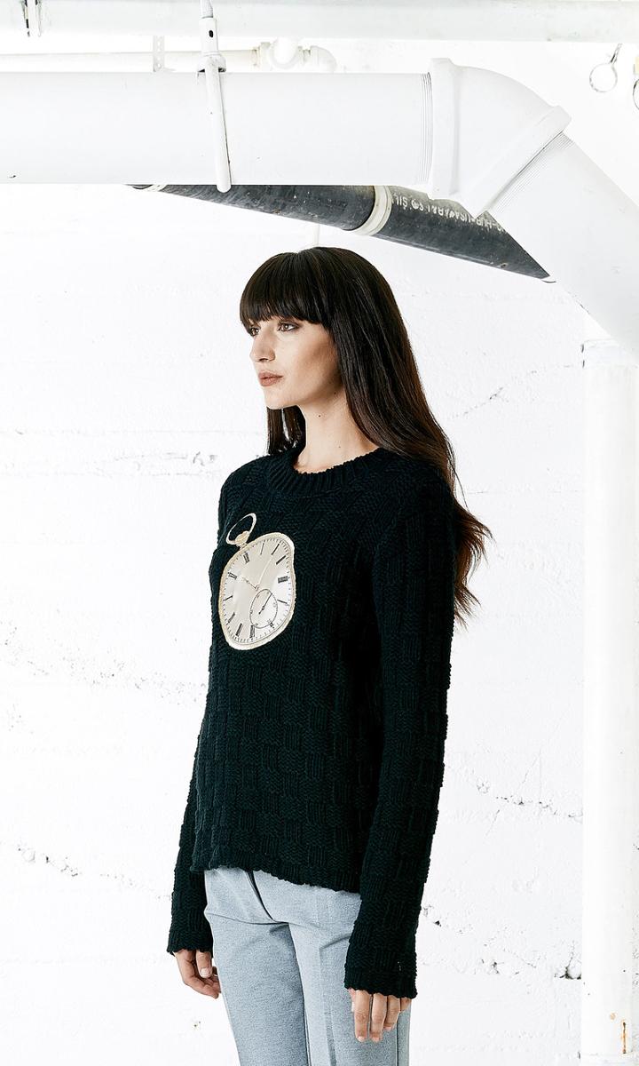 Again Collection - Seven And Seven Sweater In Black