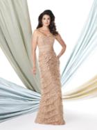 Montage By Mon Cheri - 114924 Long Dress In Champagne