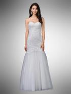 Dancing Queen - 51 Lace Embroidered Sweetheart Trumpet Gown