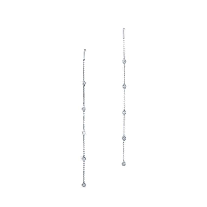 Tresor Collection - Diamond By The Yard Earrings In 18k Yellow Gold 9975823185