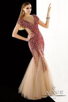 Alyce Paris Claudine - 2365 Dress In Nude Red