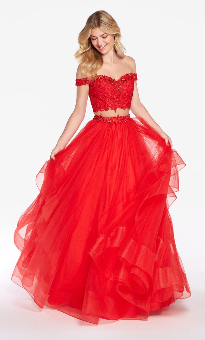 Alyce Paris - 1300 Two Piece Bedazzled Tulle Ballgown